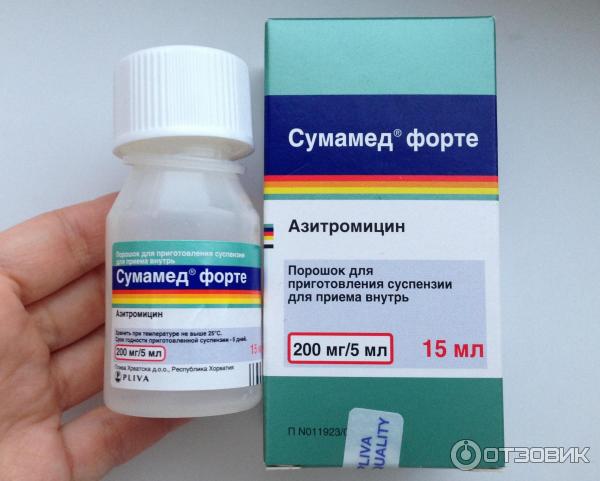 Сумамед до или после еды ребенку