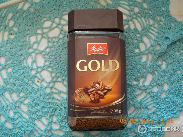 Растворимый сублимированный кофе Melitta Gold фото