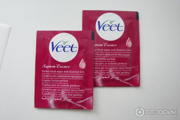 Восковые полоски Veet для зоны бикини и подмышек