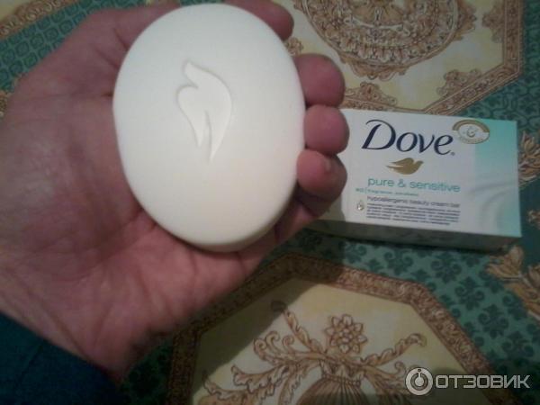 Крем-мыло Dove Pure&Sensitive гипоаллергенное для чувствительной кожи фото