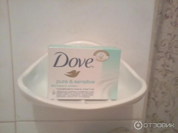 Крем-мыло Dove Pure&Sensitive гипоаллергенное для чувствительной кожи фото