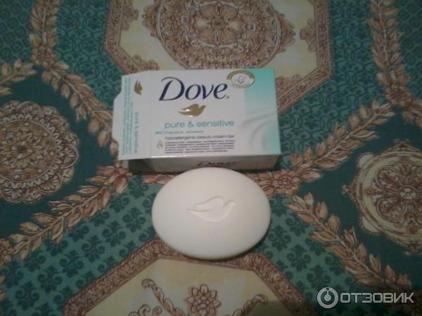 Крем-мыло Dove Pure&Sensitive гипоаллергенное для чувствительной кожи фото