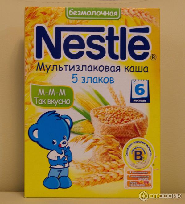 безмолочная каша Nestle 5 злаков