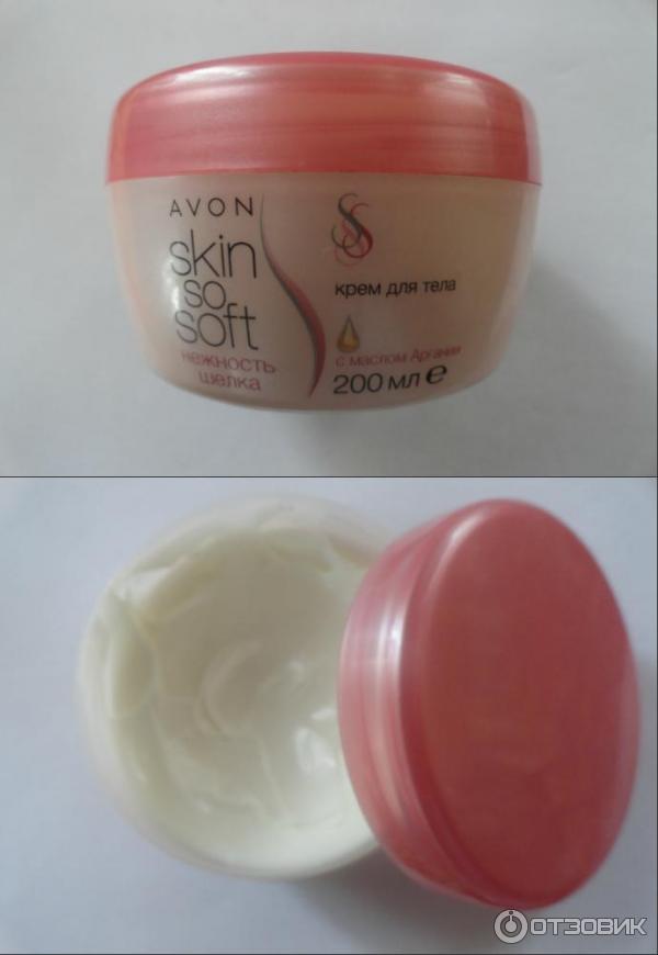 Крем для тела Avon Skin So Soft Нежность шелка фото