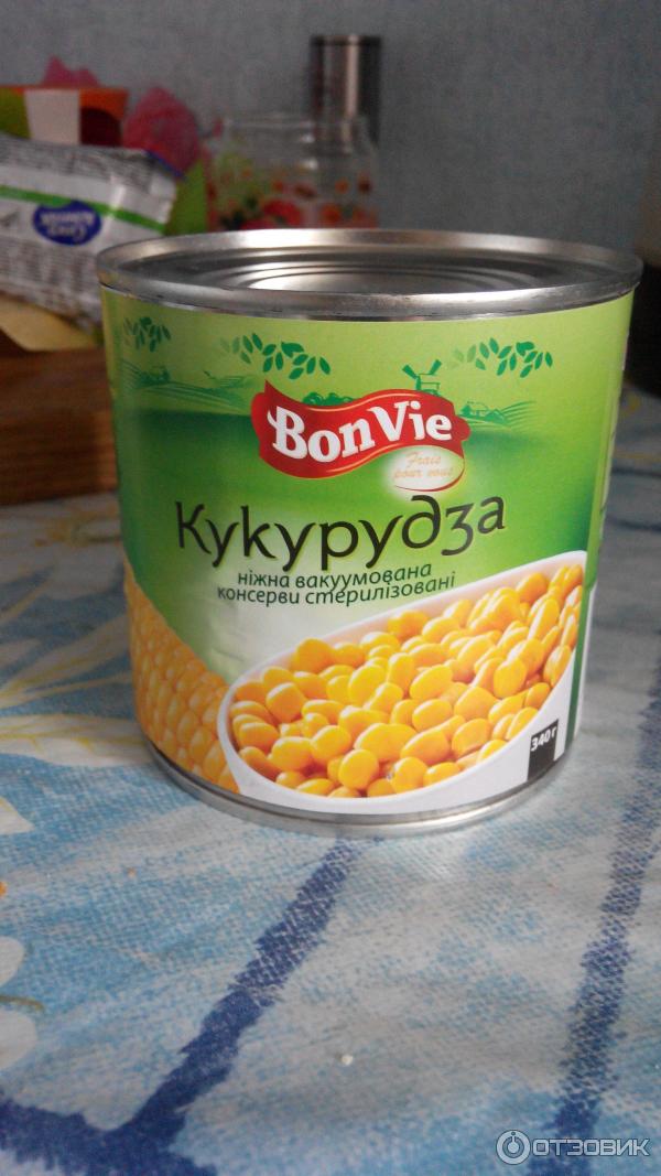 Консервированная кукуруза Bon Vie фото