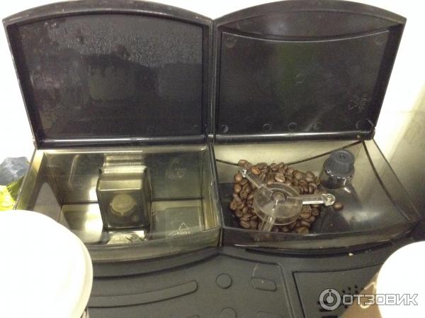 бачок для воды и отсек для зёрен