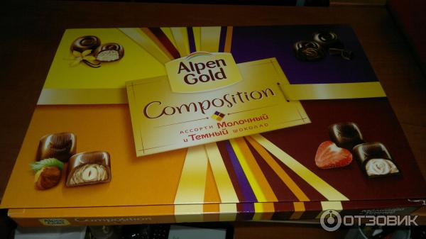 Ассорти конфет Alpen Gold Composition из молочного и темного шоколада фото