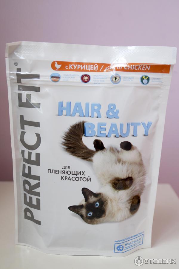 Сухой корм для кошек Perfect Fit Hair & Beauty фото