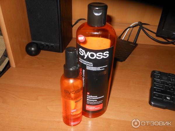 Комплект шампунь и масло для сухих и ломких волос Syoss Oleo Intense Thermo Care