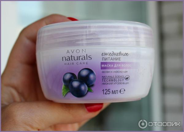 Маска для волос Avon Naturals Ежедневное питание. Асаи и масло Ши фото