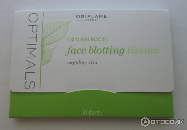 Салфетки для лица Oriflame Optimals Матирующие фото