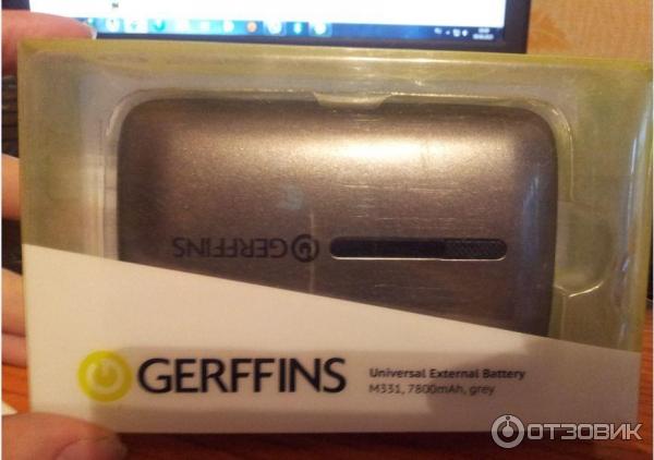 Внешняя АКБ Gerffins M331,7800Ah, grey (PowerBank)