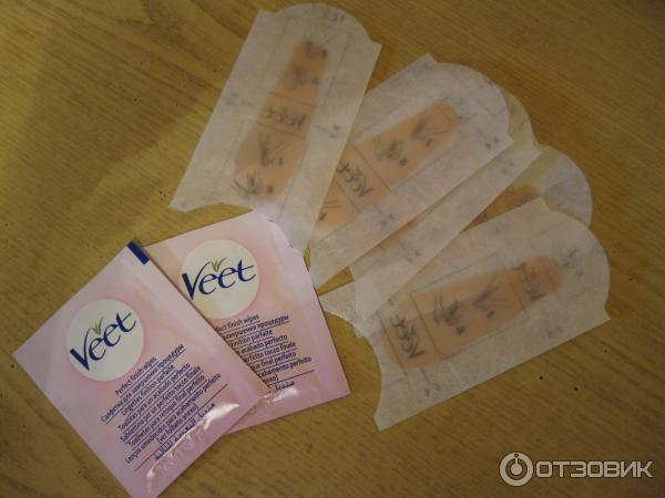 Восковые полоски для лица Veet Naturals