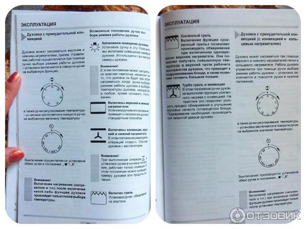 Градусы духовки ханса