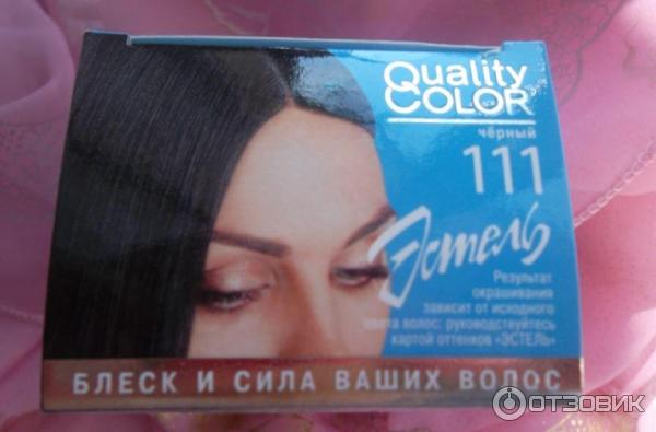 Стойкая гель-краска для волос Эстель Qualiti Color 111 Черный фото