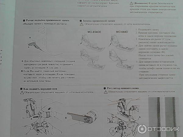 Оверлок Juki MO 654 De фото