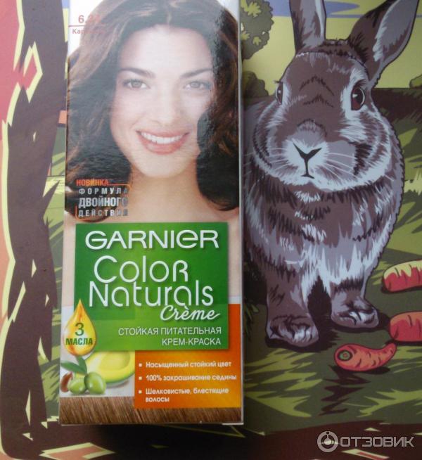 Стойкая защищающая питательная крем-краска для волос Garnier Color Naturals 6.34 Карамель фото