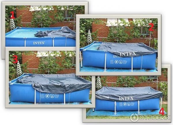 Тент для каркасного бассейна Intex фото