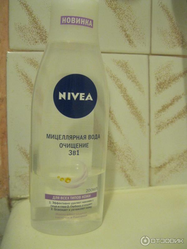 Мицеллярная вода Nivea Очищение 3 в 1 фото