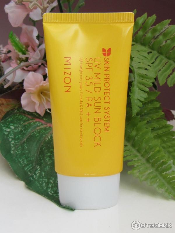 Солнцезащитный крем для лица Mizon UV Mild sun block SPF35 PA++, 50ml фото