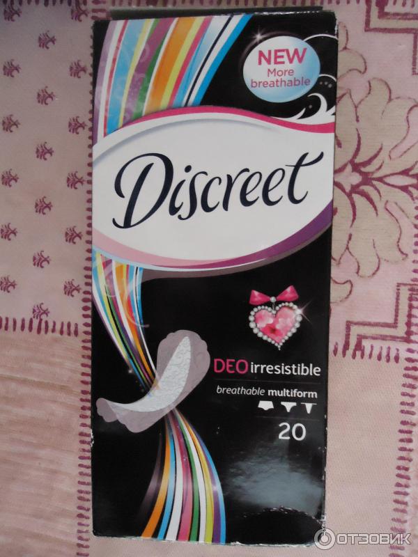 Женские ежедневные прокладки Discreet Irresistible Multiform Deo фото