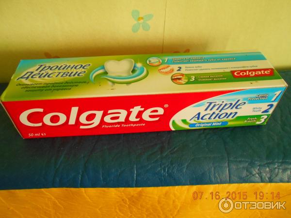 Зубная паста Colgate Тройное действие фото