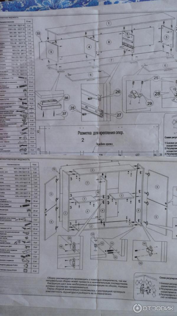 Стенка венге инструкция по сборке