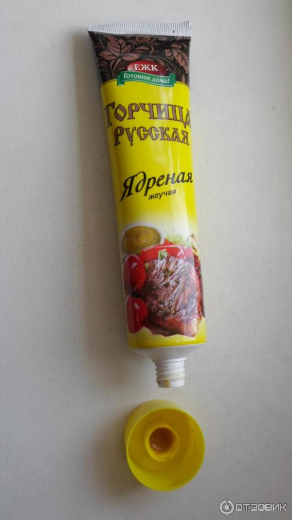 Горчица ЕЖК Русская ядреная жгучая фото