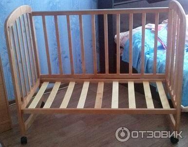 Как снять боковую стенку у кроватки Отзыв о Детская кроватка Фея-304 простая, но надежная и удобная в использовании