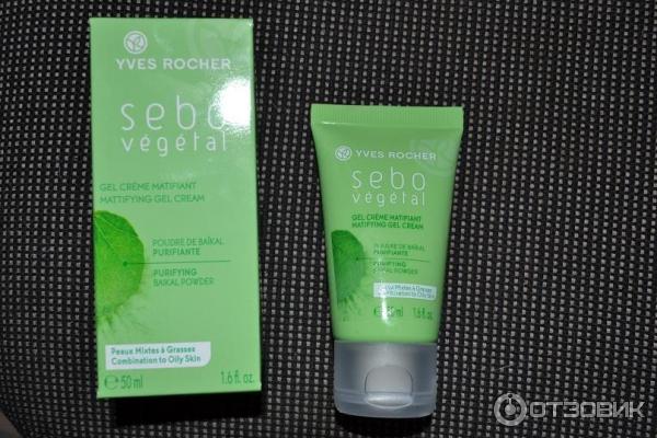 Дневной матирующий крем-гель Yves Rocher Sebo Vegetal Matifying Cream Gel фото