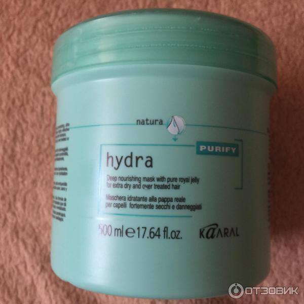 Интенсивная увлажняющая питательная маска для волос Kaaral Purify Hydra Deep Nourish Mask фото