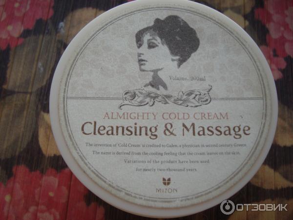 Очищающий крем Mizon Almighty Cold Cream фото