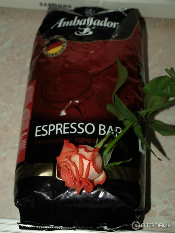 Кофе натуральный жаренный в зернах Ambassador Espresso Bar фото