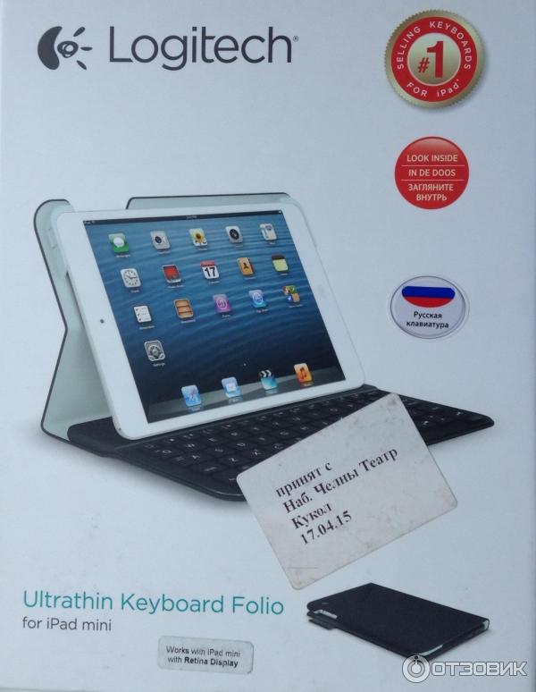 Клавиатура-чехол беспроводная Logitech Ultrathin для iPad mini фото