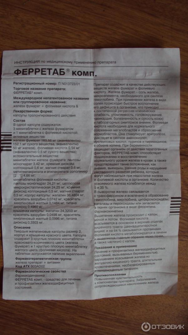 Ферретаб Таблетки Фото