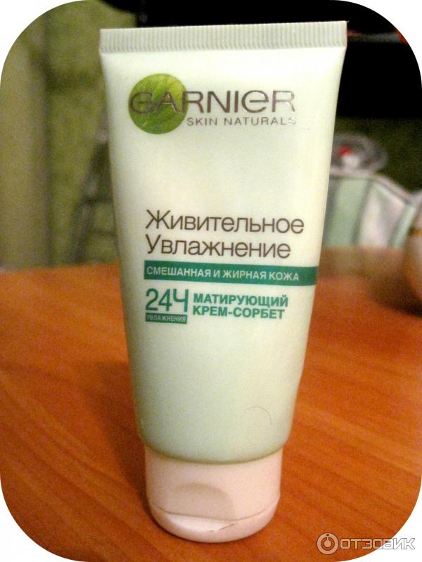 Матирующий крем-сорбет Garnier Живительное увлажнение фото