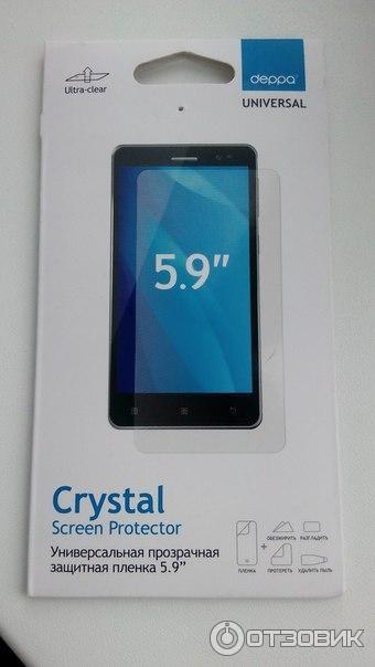 Crystal screen protector универсальная прозрачная защитная пленка 5.9 фото