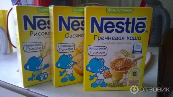 Сухие безмолочные каши Nestle Первая ступень фото