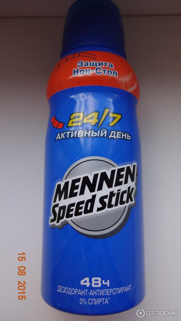 Дезодорант-антиперспирант спрей Mennen Speed Stick 24/7 Активный день фото