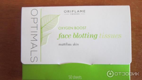 Салфетки для лица Oriflame Optimals Матирующие фото