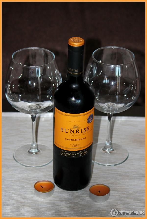 Вино красное полусухое Sunrise Carmenere 2013 Чили