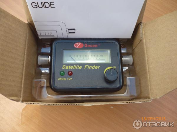 Отзыв о Прибор для настройки спутниковой антенны Gecen Satelite Finder ...