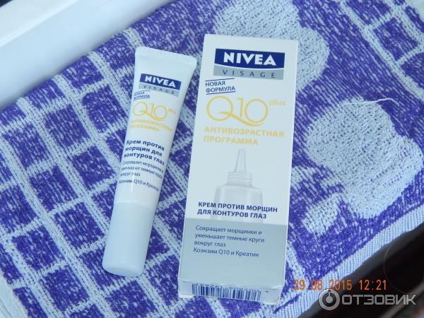 Крем для контура глаз Nivea Q10 Антивозрастная программа фото