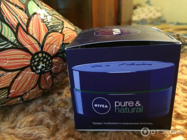 Восстанавливающий ночной крем для лица Nivea Visage Pure & Natural фото