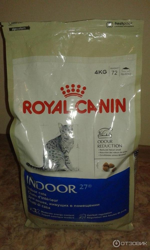 Сухой корм Royal Canin Indoor 27 для кошек живущих в помещении фото