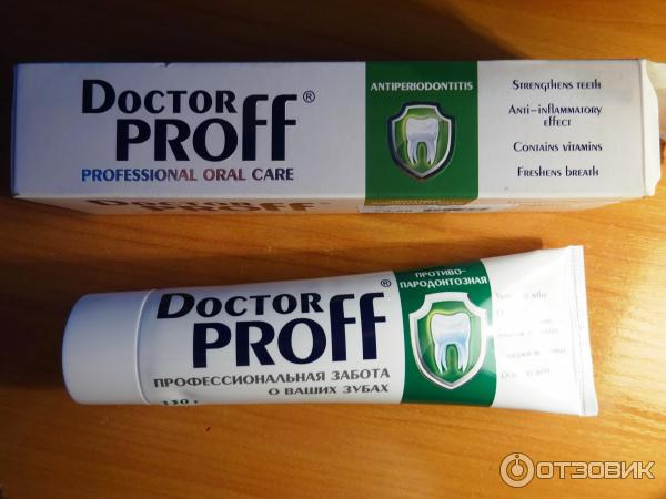 Зубная паста Doctor Proff противопародонтозная фото