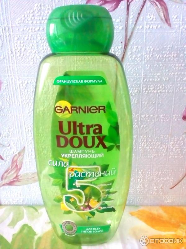 Шампунь Garnier Ultra Doux Сила 5 Растений фото