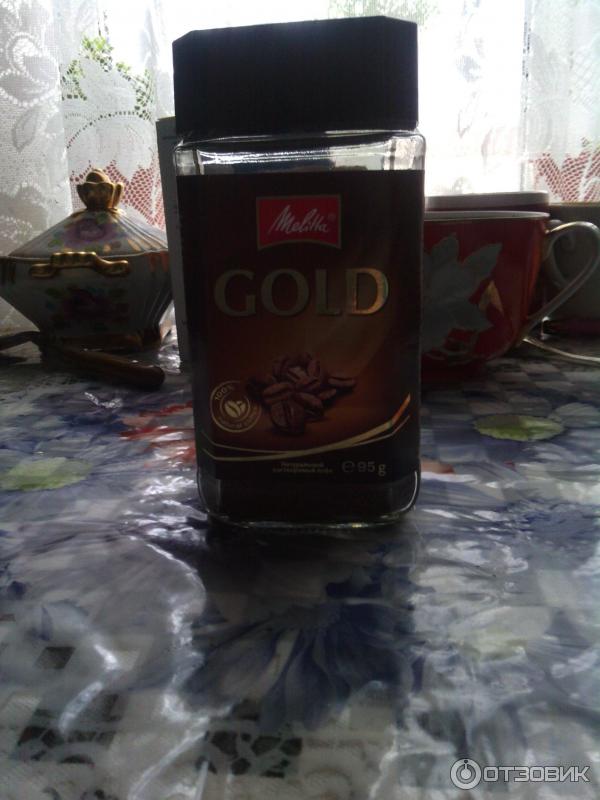 Растворимый сублимированный кофе Melitta Gold фото