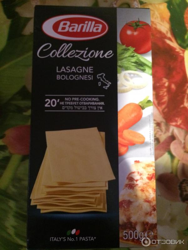 Листы для лазаньи Barilla Collezione Lasagne Bolognesi фото