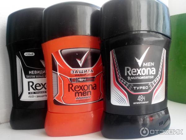 Антиперспирант-карандаш Rexona Men Невидимый на черном и белом фото